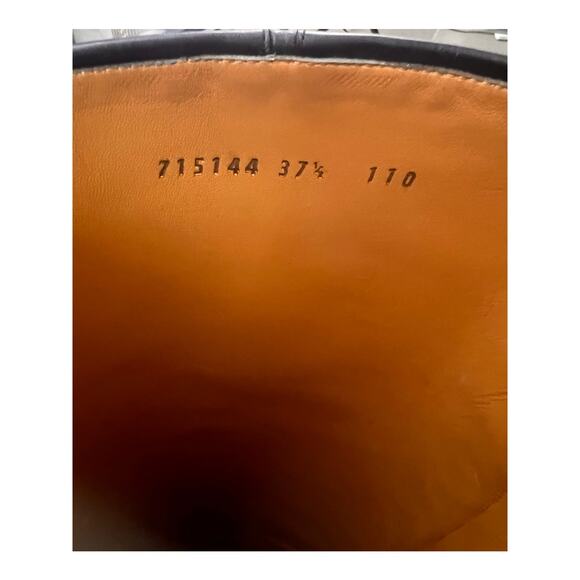 Gucci Woman Half horsebit knee length boot in Black Leather size 7.5 - Picture 11 of 11